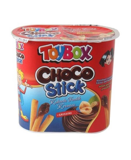 Picture of Toybox ChocoStick Kakaolu Fındık Kreması ve Grissini 56 gr X 12'li Paket