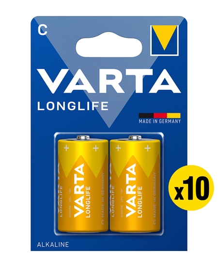 Picture of Varta Longlife Alkalin C Orta Pil 2x10 lu