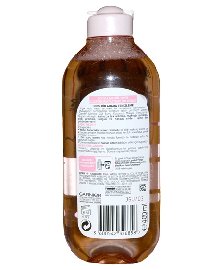 Picture of Garnier Makyaj Temizleme Suyu 400ml Gül Suyu Miccelar