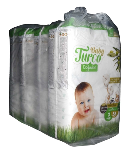Picture of Baby Turco Doğadan Eko Bebek Bezi No:3 56'lı