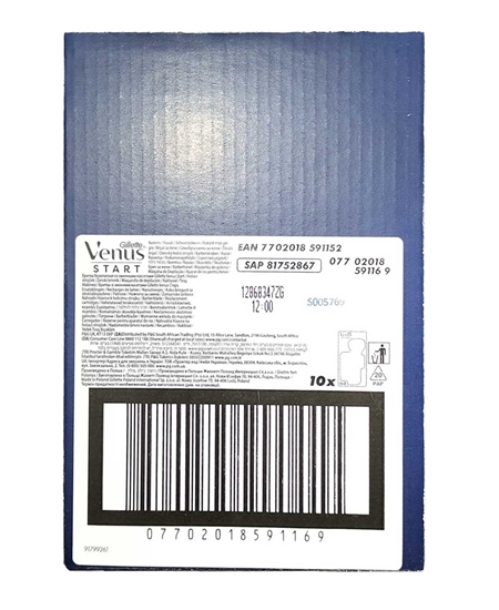 Picture of Gillette Venus Start Shaving Razor for Women + 3 Refill
