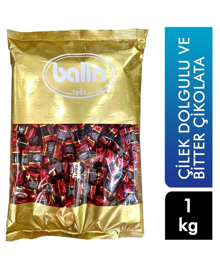 Picture of Balin Lord Bitter Çikolata 1 kg Çilek Dolgulu