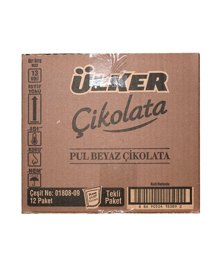 Picture of ÜLKER PUL ÇIKOLATA BEYAZ 120GR 12 Lİ