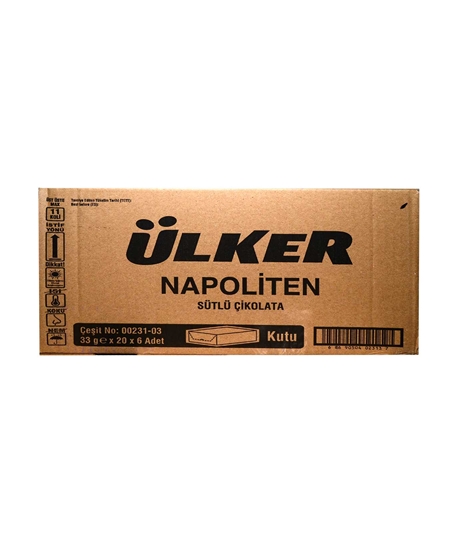 Picture of Ülker Napoliten Sütlü Çikolata 33 g 20 Lİ