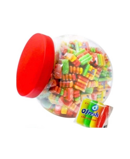 Picture of Nazar O Fresh Meyve Aromalı Sakız 5 gr X 200'lü Fanus Paket