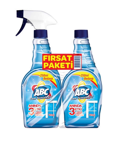 Picture of ABC CAM TEMİZLEYİCİ PROMOSYONLU PAKET (750 ML + 750 ML)