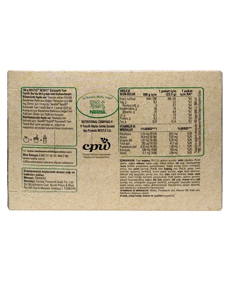 Picture of Nestle Nesfit Tam Tahıllı Bar 23,5 gr X 16'lı Paket Karamelli
