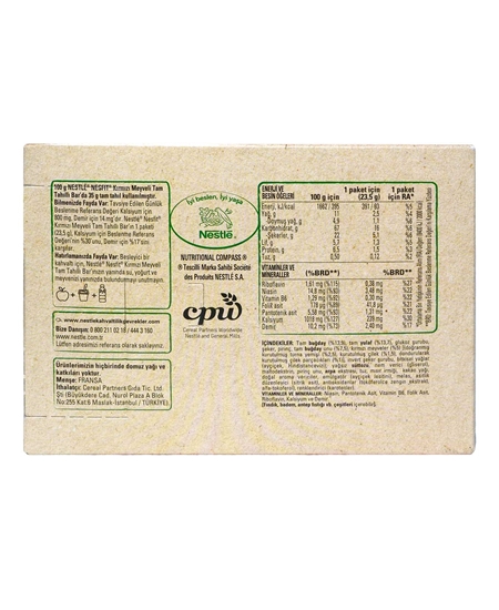 Picture of Nestle Nesfit Tam Tahıllı Bar 23,5 gr X 16'lı Paket Kırmızı Meyveli