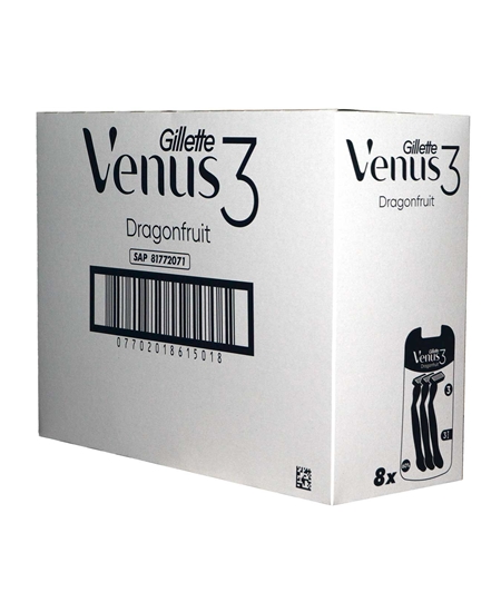 Picture of Gillette Venus 3 Dragonfruit Dis 3Ct