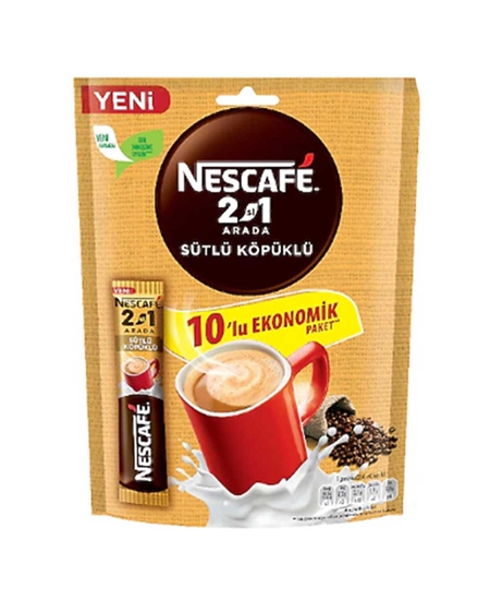 Picture of Nescafe 2'si 1 Arada 10 gr 10'lu Paket Sütlü Köpüklü