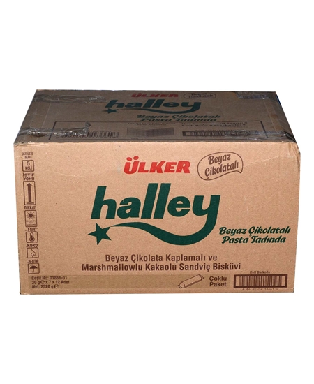 Picture of Ülker Halley Bisküvi  gr Beyaz Çikolatalı Pasta Tadında