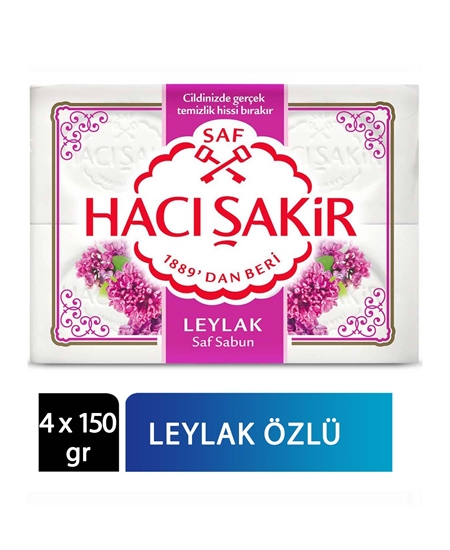 Picture of Hacı Şakir Banyo Sabunu 4x150 gr Leylak