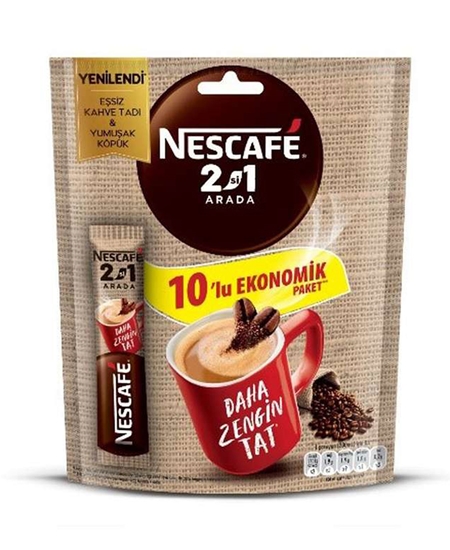 Picture of Nescafe 2'si 1 Arada 10 gr 10'lu Paket