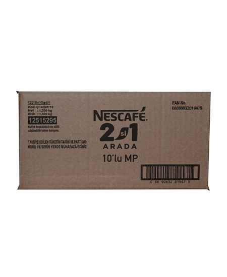 Picture of Nescafe 2'si 1 Arada 10 gr 10'lu Paket