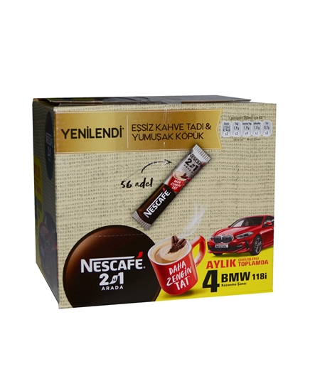 Picture of Nescafe 2'si 1 Arada 10 gr 56'lı Paket Original