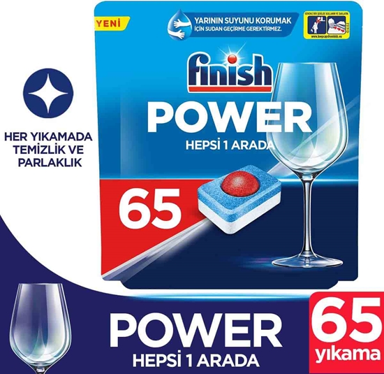 Picture of Finish Hepsi Bir Arada 65 Yıkama Bulaşık Makinesi Tableti Powerball