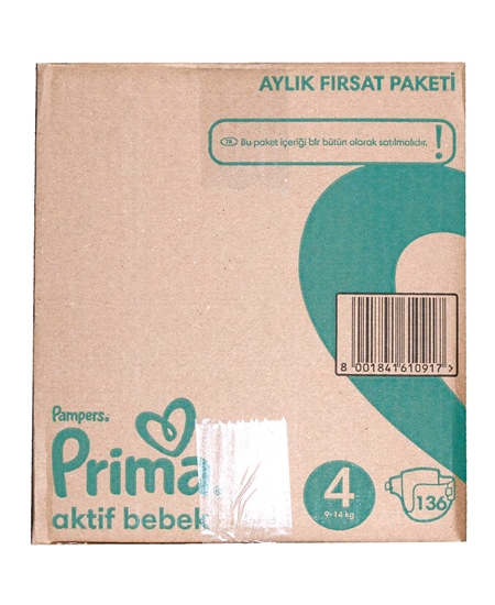 Picture of Prima Aktif Bebek Bezi Aylık Fırsat Paketi No:4 136'lı