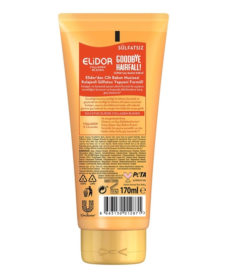 Picture of Elidor Saç Kremi 170 ml Collagen Sülfatsız Goodbye Hairfall