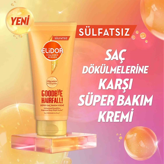 Picture of Elidor Saç Kremi 170 ml Collagen Sülfatsız Goodbye Hairfall
