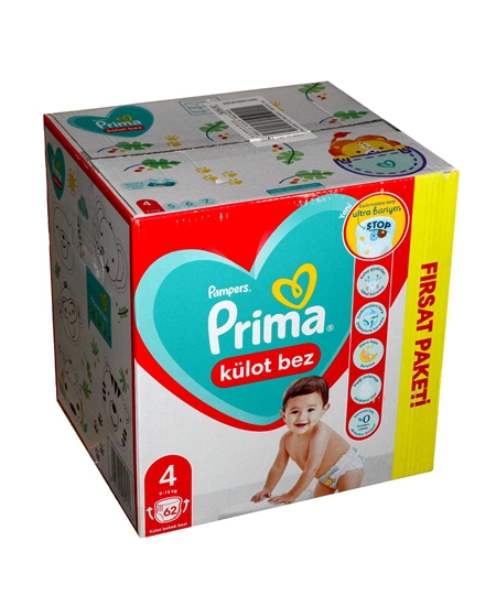 Picture of Prima Külot Bebek Bezi Maxi Fırsat Paketi No:4 62'li