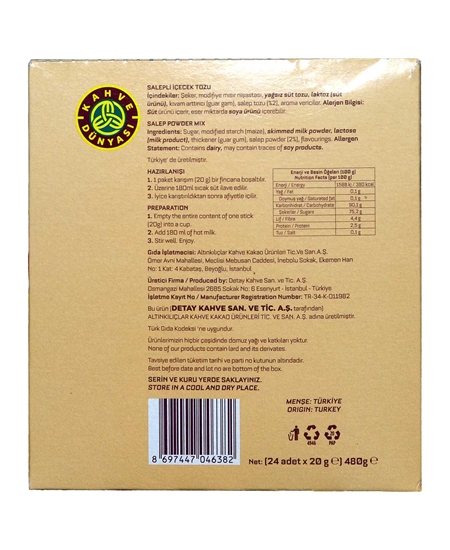 Picture of Kahve Dünyası Salep 20 Gr 24'lü Paket