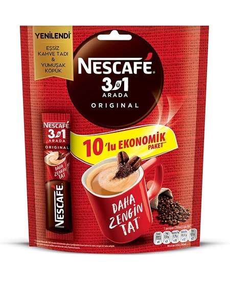 Picture of Nescafe 3'ü 1 Arada 17,5 gr 10'lu Paket