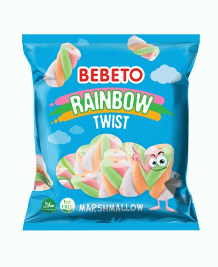 Picture of Bebeto Marshmallow 70 gr Rainbow Twist
