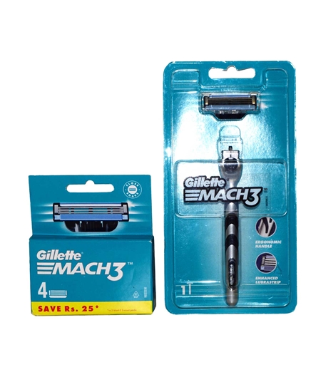 Gillette Mach 3 Super Saver Pack Razor & Cartridges