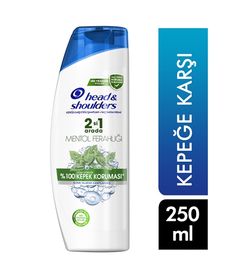 Picture of Head&Shoulders Şampuan 250 Ml 2 si 1 Arada Kepeğe Karşı Etkili Mentol Ferahlığı