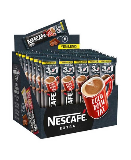 Picture of Nescafe Extra 3 in 1 16.5 gr X 48 Pack Soluble Coffee