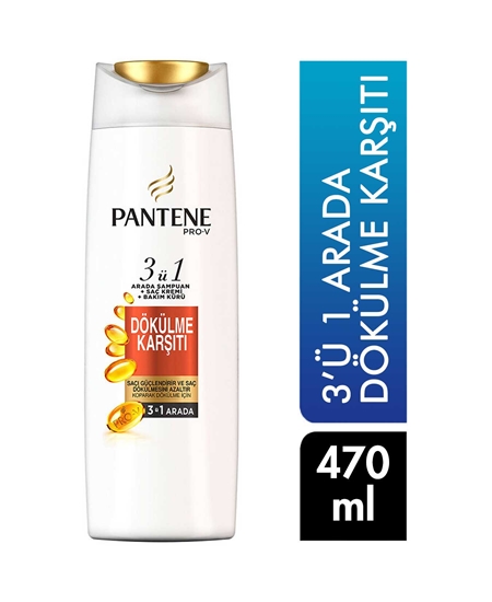 Picture of  Pantene Shampoo and Conditioner 470 ml 3in1 Protection Against Hair Loss
